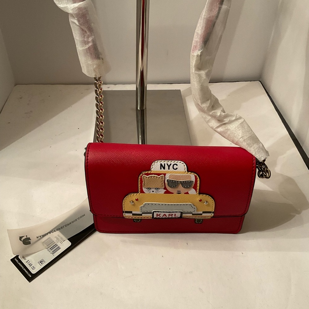 Karl Lagerfeld “Karl Taxi Cab” shoulder bag